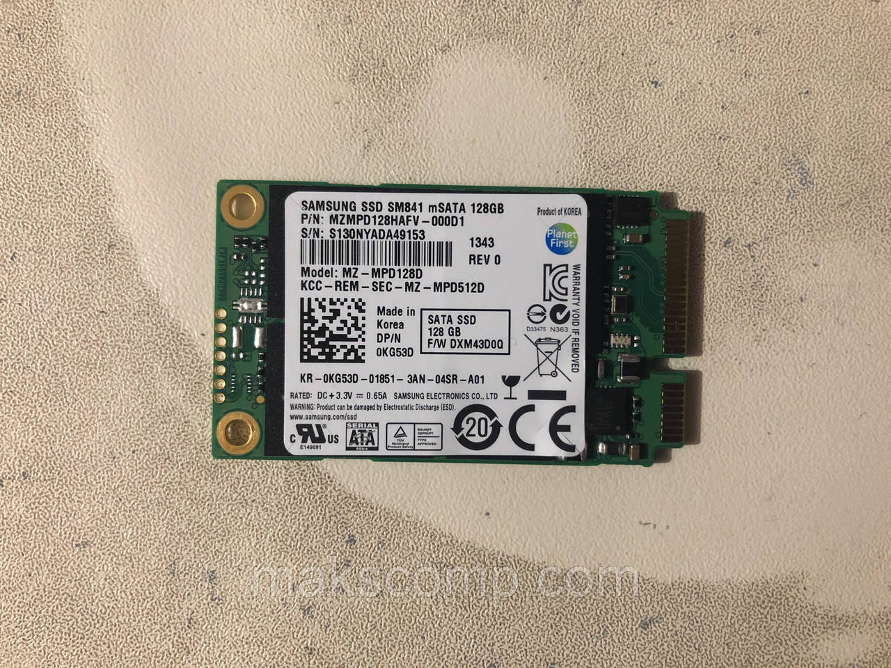 Samsung PM841 series 128GB mSATA