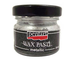 Воскова Паста Pentart Wax Paste срібло 20 мл (4427)