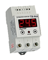 Терморегулятор DigiTOP ТК-4Т (одноканальний, датчик DS18B20) DIN, +5 °C...+40 °C, крок: 1,0 °C, термостат, датчик