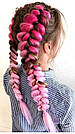 Яскраві коси канекалону, коса рожеве омбре, фото 3