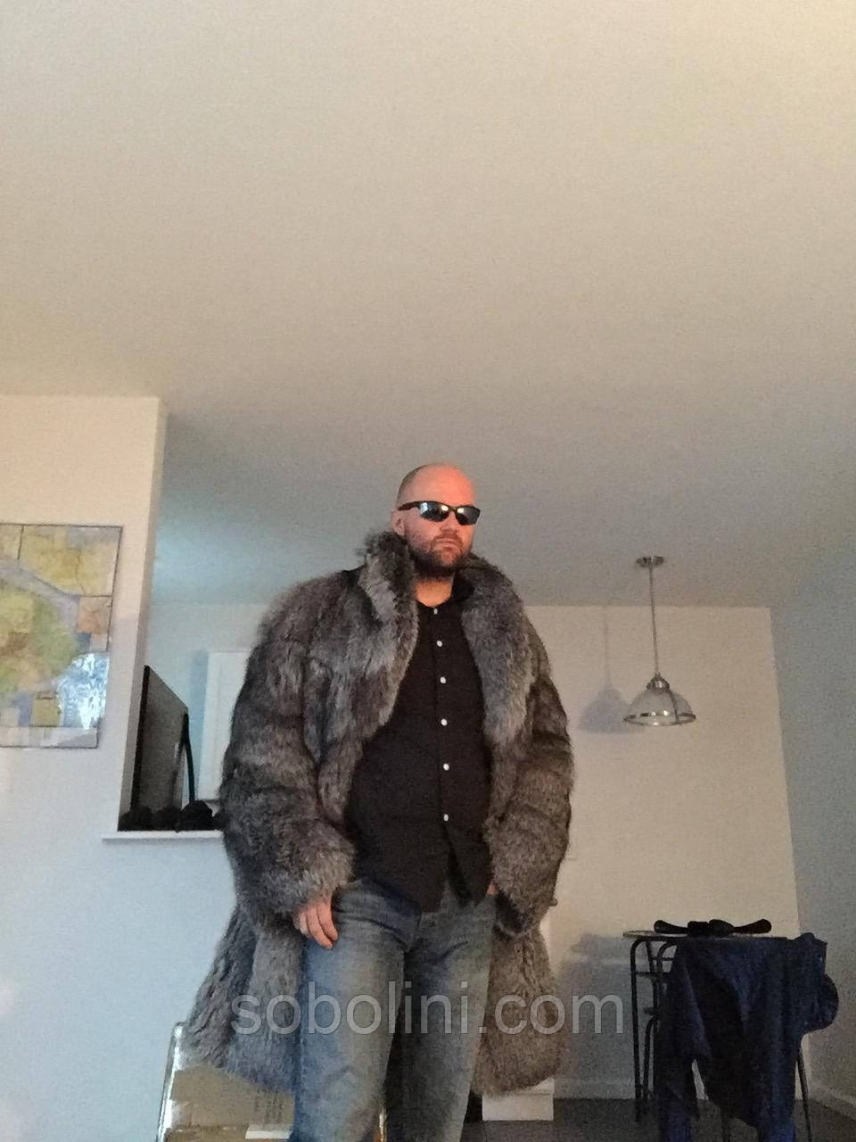 Фото від клієнта, шуба чоловіча з блюфрості, фото 1