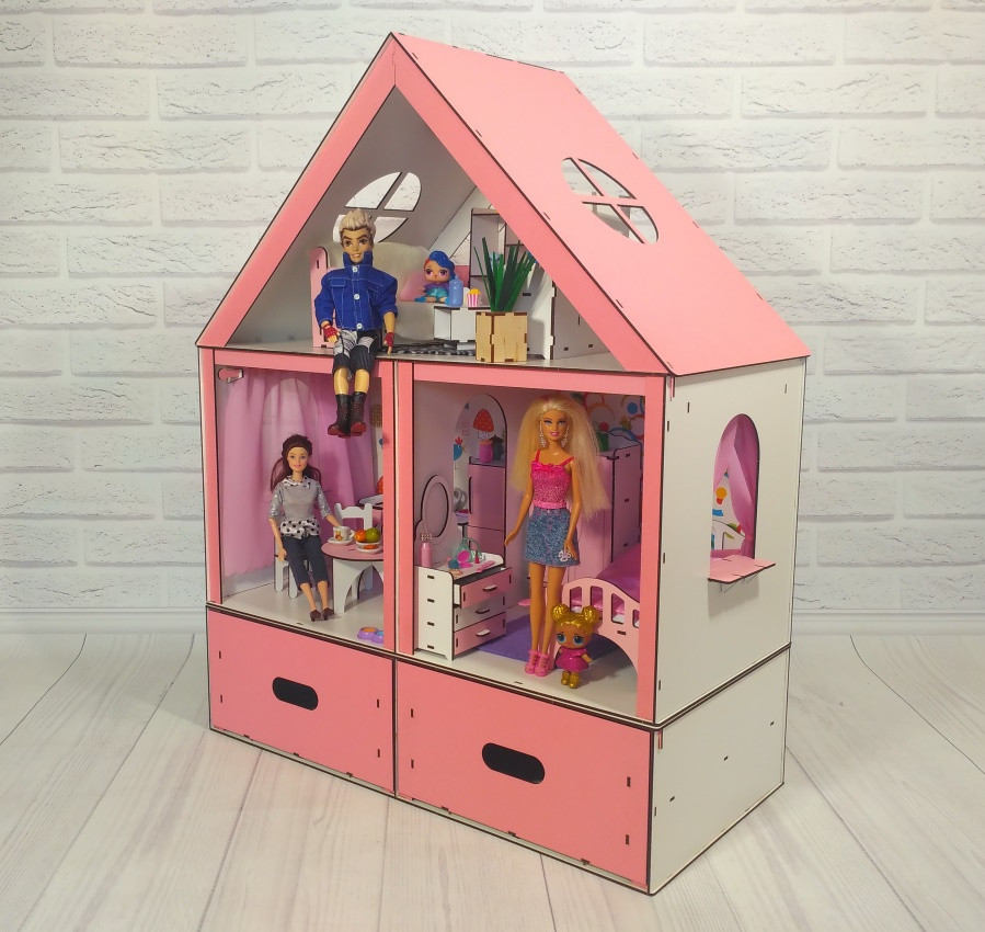 Ляльковий будиночок "Особняк Барбі LUX" з меблями Fana