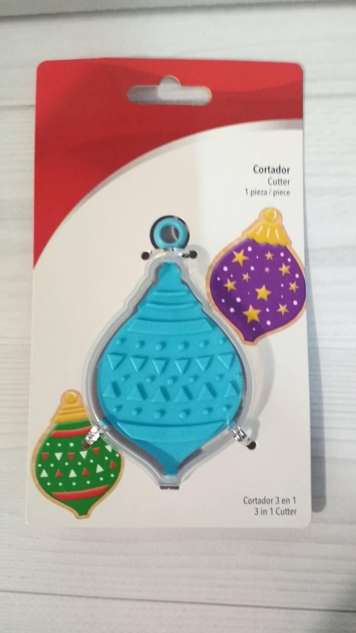 Вирубка для пряника з двостороннім відбитком новорічна іграшка, фото 1