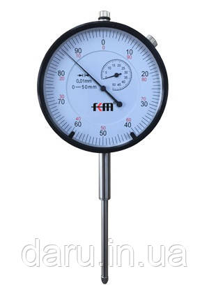 Індикатор годинникового типу KM-112-76-50 (0-50/0.01 мм) без вушка