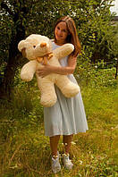 Подарок для любимой - Плюшевый медведь Тедди 80 см кремовый