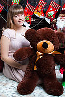 Подарок для любимой - Плюшевый медведь Тедди 80 см шоколадный