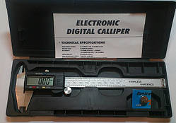 Штангенциркуль електронний VERNIER 150 (Т304М. W-1215) D - 150 мм, точність 0,01 мм, з бігунком