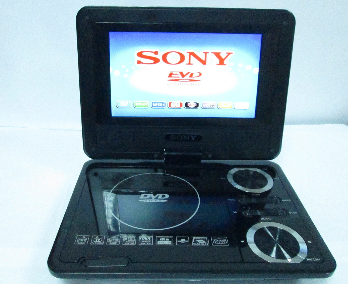 7,6" Портативний DVD плеєр SX737 TV+USB+SD