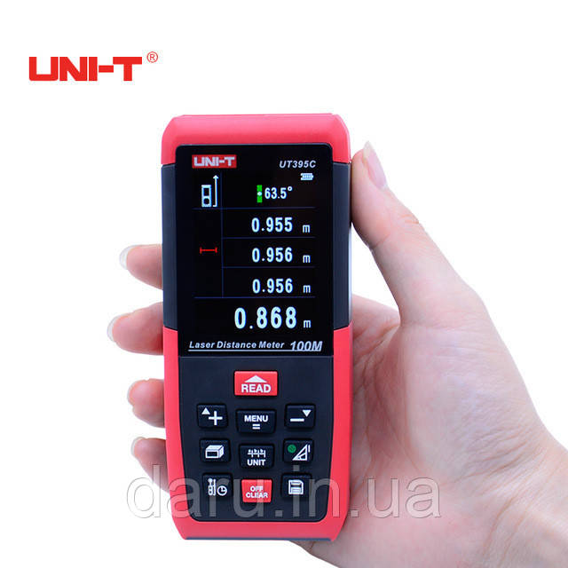 Професійний лазерний далекомір ( лазерна рулетка ) UNIT UT395C (0,05-100 м)
