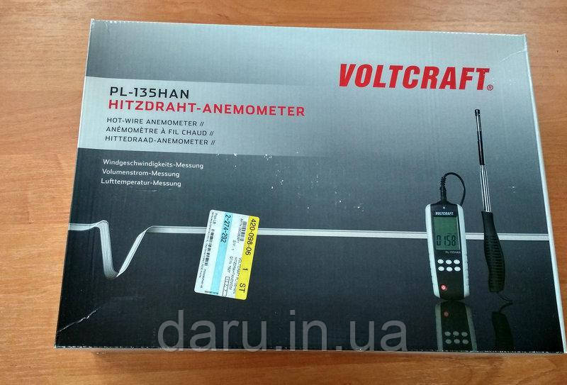 Термоанемометр VOLTCRAFT PL-135HAN (0,1 - 25 м/с; 0-99999 м3/мин; 0 - 50 С) Германия - фото 8 - id-p833673701