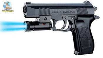 Игрушечный пневматический пистолет с фонариком K2119-C