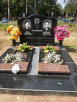 Надгробный памятник гранитный двойной 84