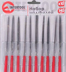 Набір надфилей 10шт 140мм Intertool HT-3708