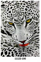 Ковёр цветной с рисунком Леопард разные