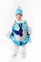 Карнавальный костюм Елочная игрушка -новогодние часы, рост 110-120 см