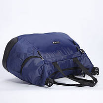 Сумка спортивна синя дорожня багажна чоловіча на плече Dolly 930 з міцного поліестеру 49х23х21 см, фото 2