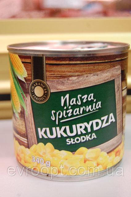 Кукурудза Gwarancja Jakosci Kukurydza slodka 340 г, Польща, фото 1