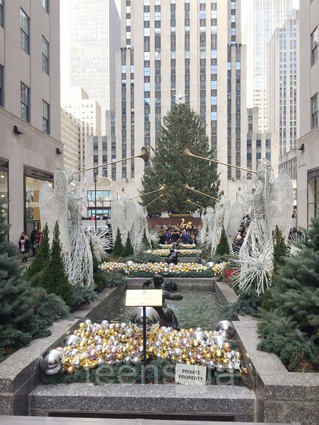 Нью-Йорк,Рокфеллер центр,новорічна ялинка Розділ Жіночі брючні костюми - фото teens.ua - Нью-Йорк,Рокфеллер центр,новорічна ялинка