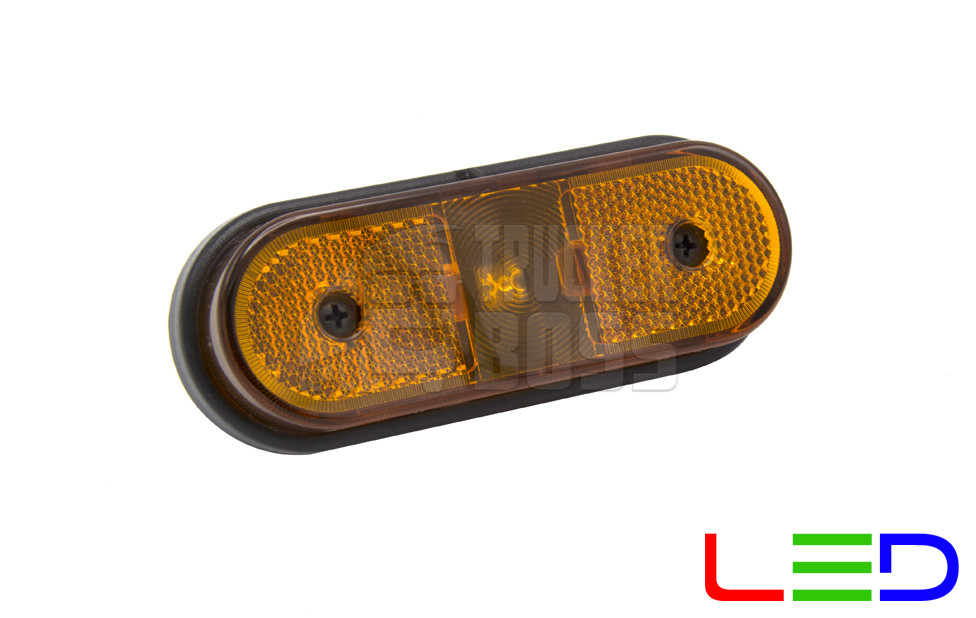 Ліхтар габаритний на причіп світлодіодний Жовтий 24v LED MARS