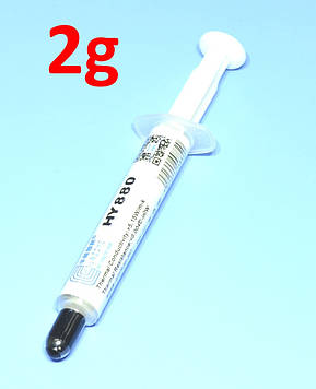 Паста теплопровідна HY880, 5.15Вт/м.К, шприц-2гр, сіра Halnziye 15-0151