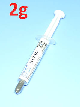 Паста теплопровідна HY710, 3.17Вт/м.К, шприц-2гр, срібляста Halnziye 15-0141