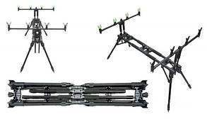 Рід під підставка під 4 вудилища посилений EOS Carp + світлонакопичувальні рогачі