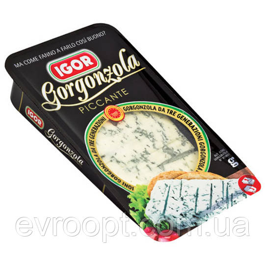 Сир Горгонзола Igor Gorgonzola Piccante, 150 г, фото 1