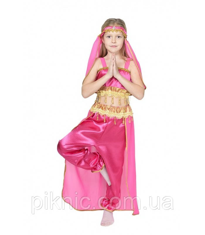 Детский костюм Жасмин для девочек 7-8 лет Новогодний костюм Восточная Красавица Розовый - фото 1 - id-p834316767