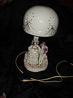 Старинный фарфоровый с клеймом антикварный ночник светильник из Франции 1273
