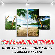 Модульні картини триптих, на Полотні нат., 50x80 см, (25x18-2/50х18-2), фото 3