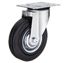 Поворотное колесо диаметром 125 мм из стандартной черной резины