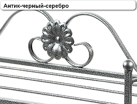 Вішалка настінна кована металева "Венеція" 70 х 25 х 21 см колір золото антик, фото 3
