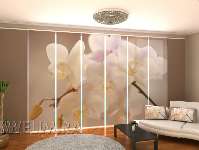 Панель фото штора "Елегантна орхідея" 480 х 240 см