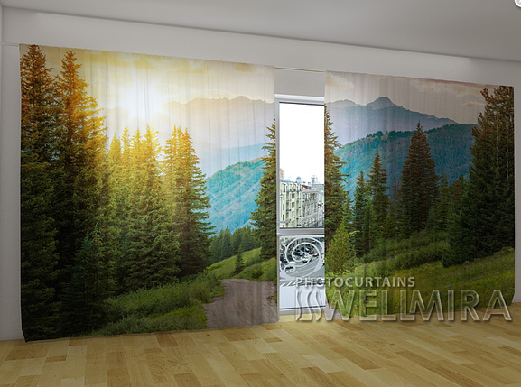 Панорамні Фотоштори "Сонце та гори" 270 х 500 см VE, фото 1