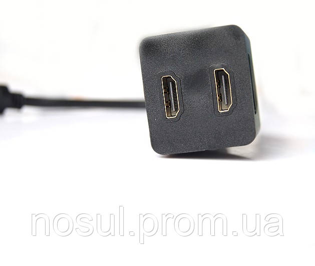 Сплиттер HDMI папа 1х вход male мама 2х выход female (1 in -> 2 out) adapter HDTV splitter dual - фото 2 - id-p6213447