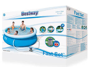 Басейн BESTWAY надувний 305х76 см, фото 3