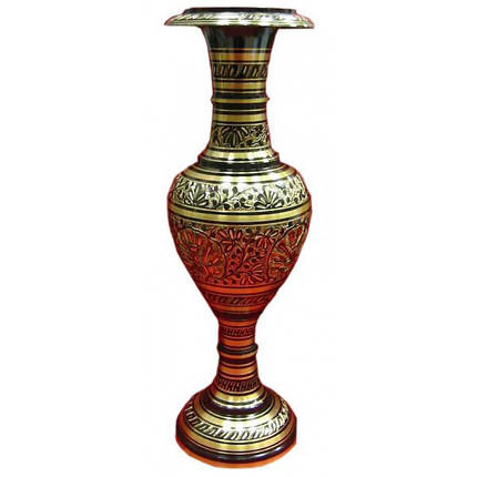 Бронзова Ваза чорна (42,5х13,5х13,5 см) ( 21673), фото 1