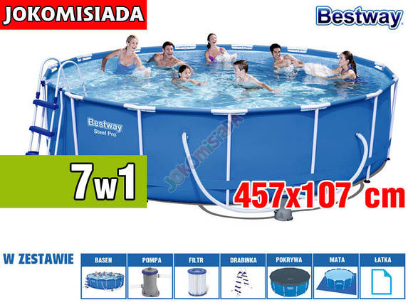 Басейн каркасний BESTWAY 457x107 см, фото 2