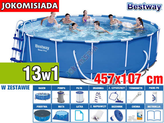 Басейн каркасний BESTWAY 457x107 см, фото 2