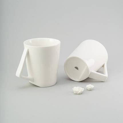 Набір чашок 200 мл 2 їд білі керамічні чашки комплект чашка біла кераміка, фото 2