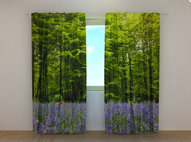 Фотоштори "Ліс 1" 250 х 260 см природа штори з малюнком VE
