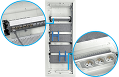 Розподільчий щит VOLTA 3-рядний для мультимедіа, IP 30, 36 модулів