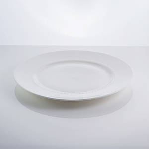 Тарілка порцелянова столова біла 10 "Blob" 25 см порцеляна