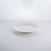 Тарелка фарфоровая столовая белая 7,5" "Rim" 19 см фарфор