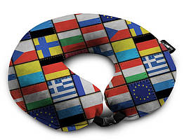 Подушка дорожня Coverbag прапорці 0413