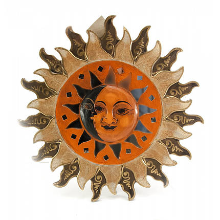 Дзеркало мозаїчне "Сонце і Місяць" (d-30 см) ( 29918), фото 2