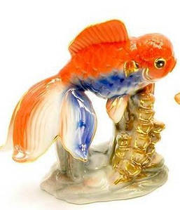 Золота рибка порцеляни (9,5х9,5х6 см) ( 27018)