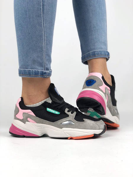 Adidas falcon grey pink deals