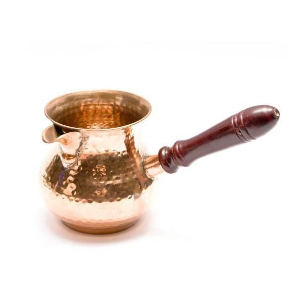 Турка кавова мідна (10х20х11 см) ( 26642) для кави
