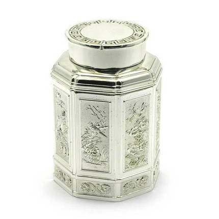 Баночка для чаю метал (11х7,5х7,5 см) (28015), фото 1